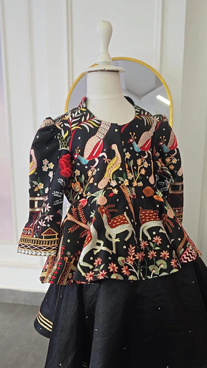 Black Folk Pattern Ethnic Set