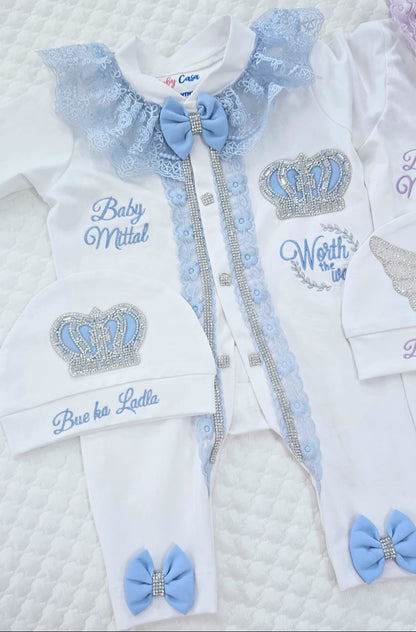 The Blue Lace  Crown Combo Set