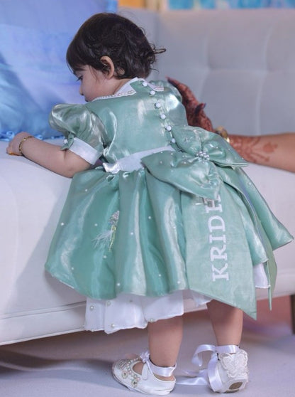 The Sea Green Mermaid Party Wear Frock