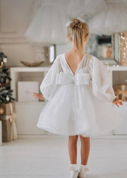 The Elegant White Pearl Dress