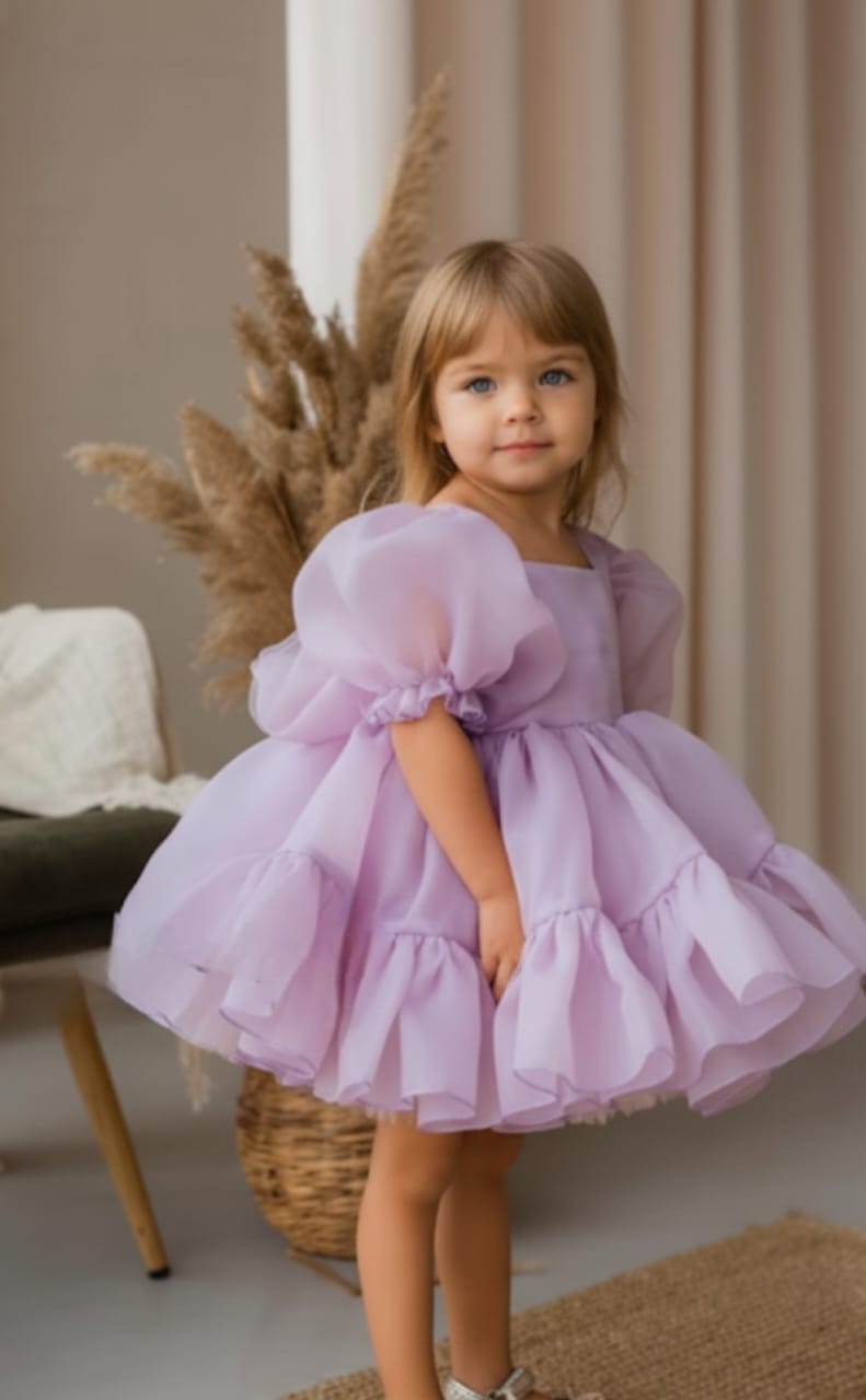 Whimsical Wonders (Organza Puffy Sleeve Dress)