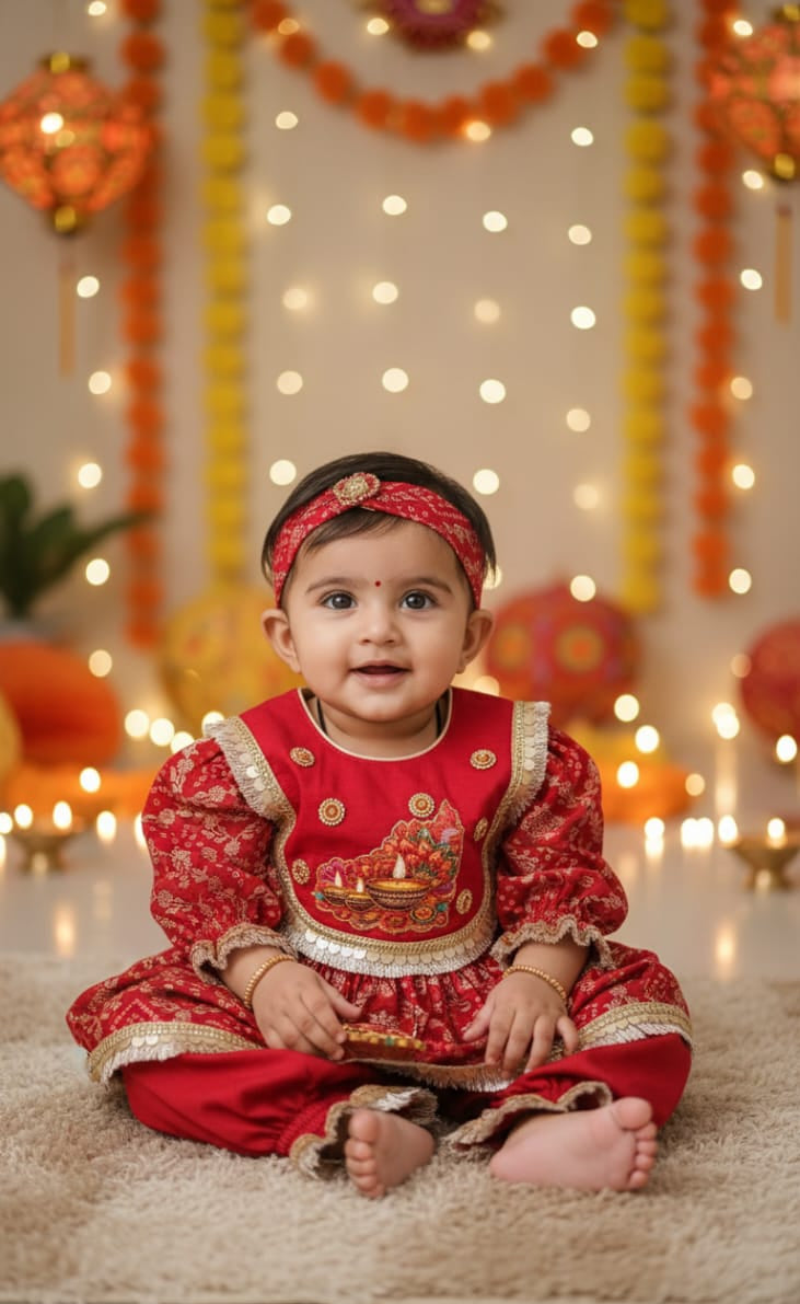 The Red Diya Outfit