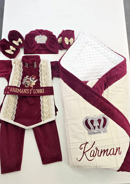 👑 The "Karman" Personalized Lohri King Set