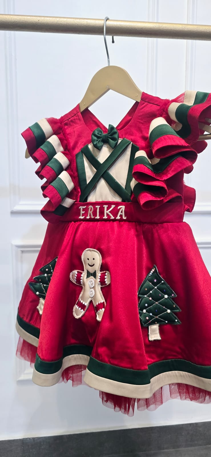 Christmas Red Bow Frock