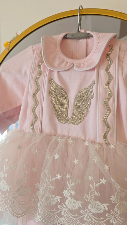 Pretty In Pink Romper Frock