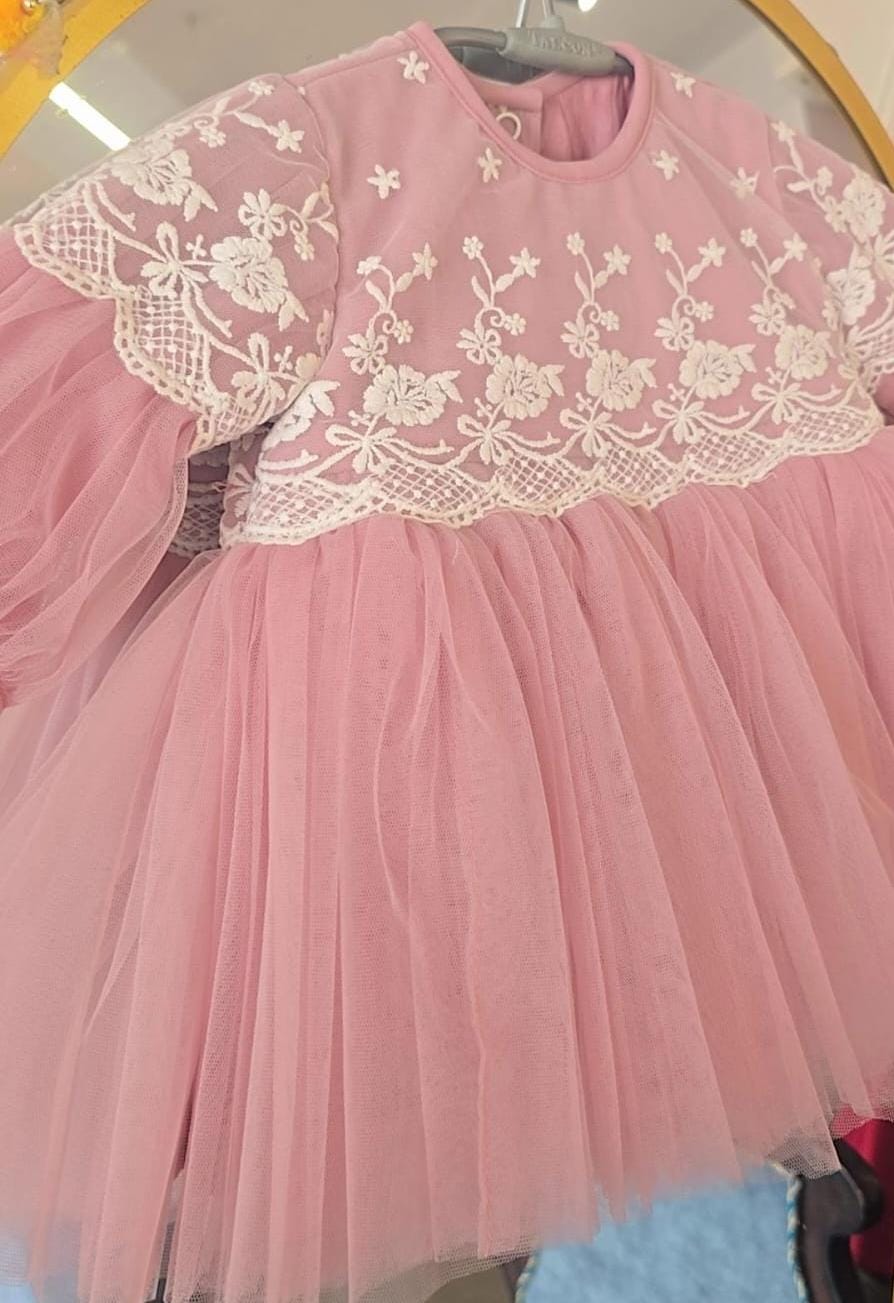 Pink Net Frock