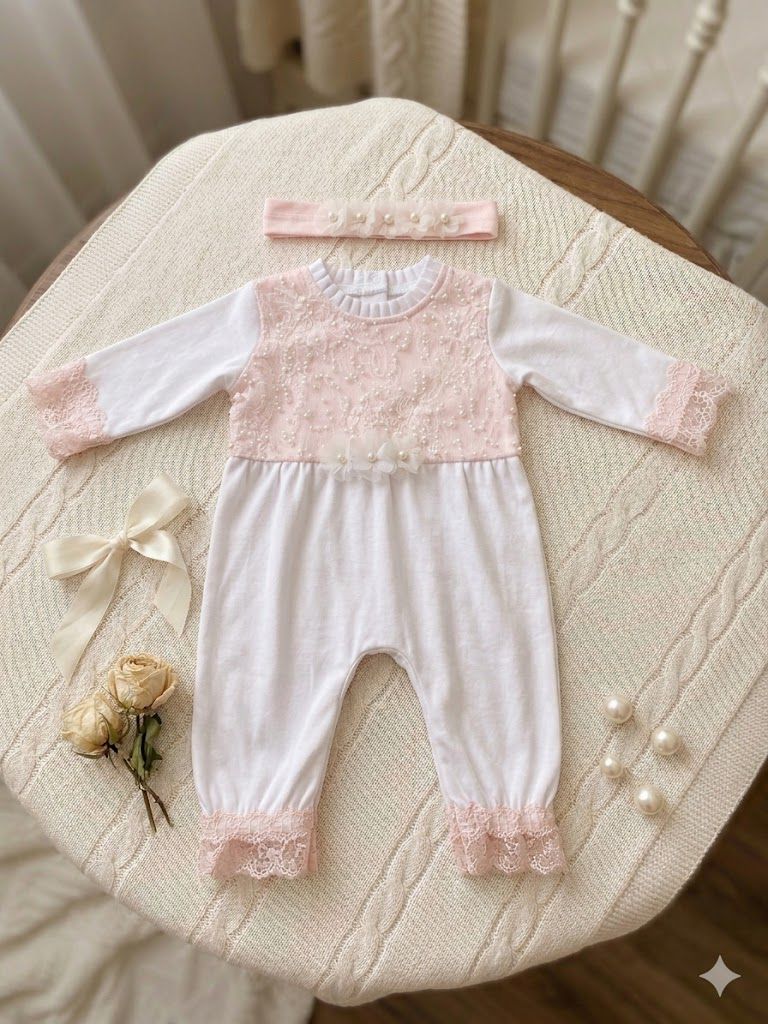 The Pearl Romper and Headband Set