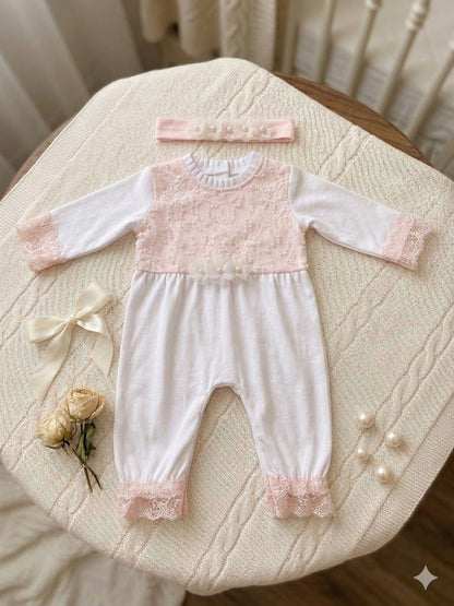 The Pearl Romper and Headband Set