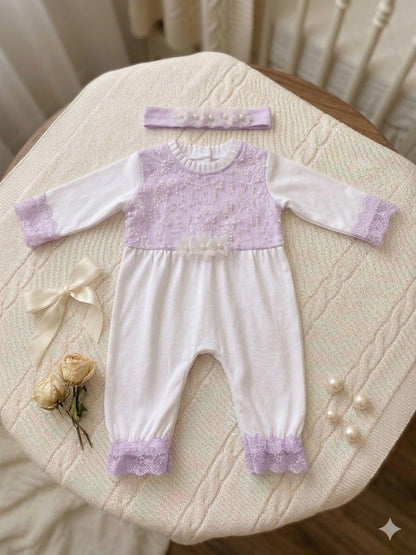 The Pearl Romper and Headband Set