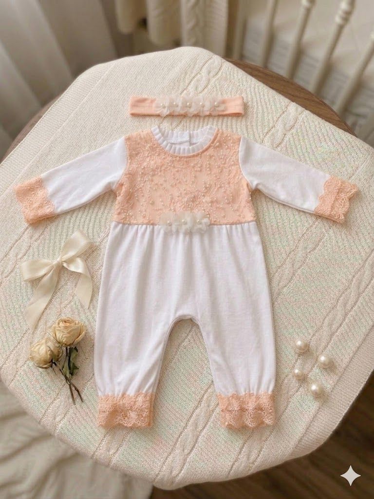 The Pearl Romper and Headband Set
