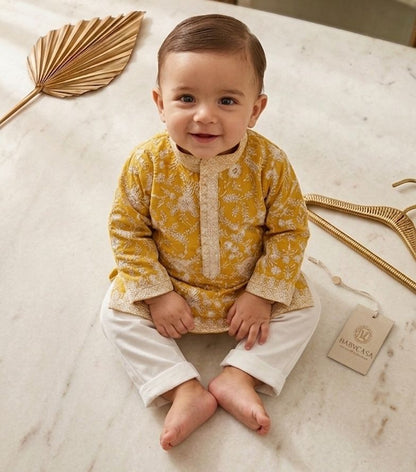 Majestic Mustard Yellow  Kurta Set