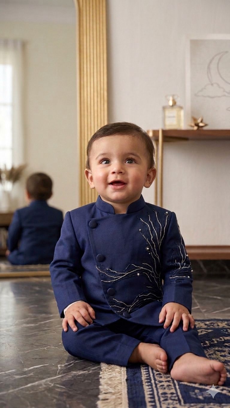 The Star-Beaded Royal Indo-Western Suit