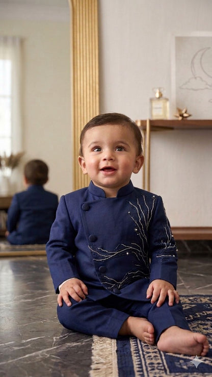 The Star-Beaded Royal Indo-Western Suit