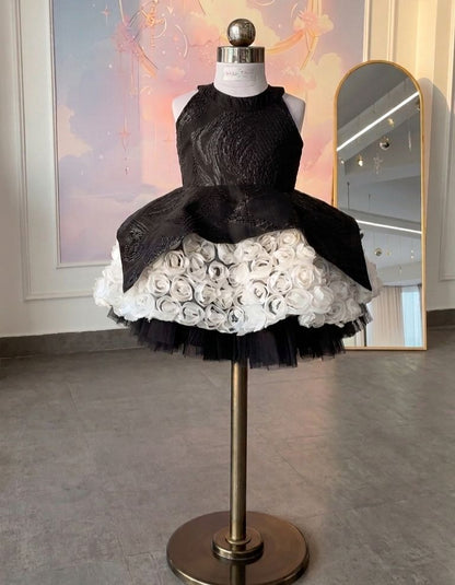 Opera Black & White Rose Frock
