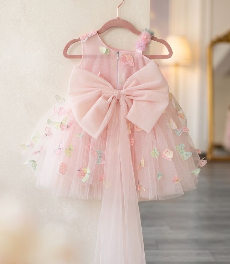Royal Pastel Bows Luxury Frock