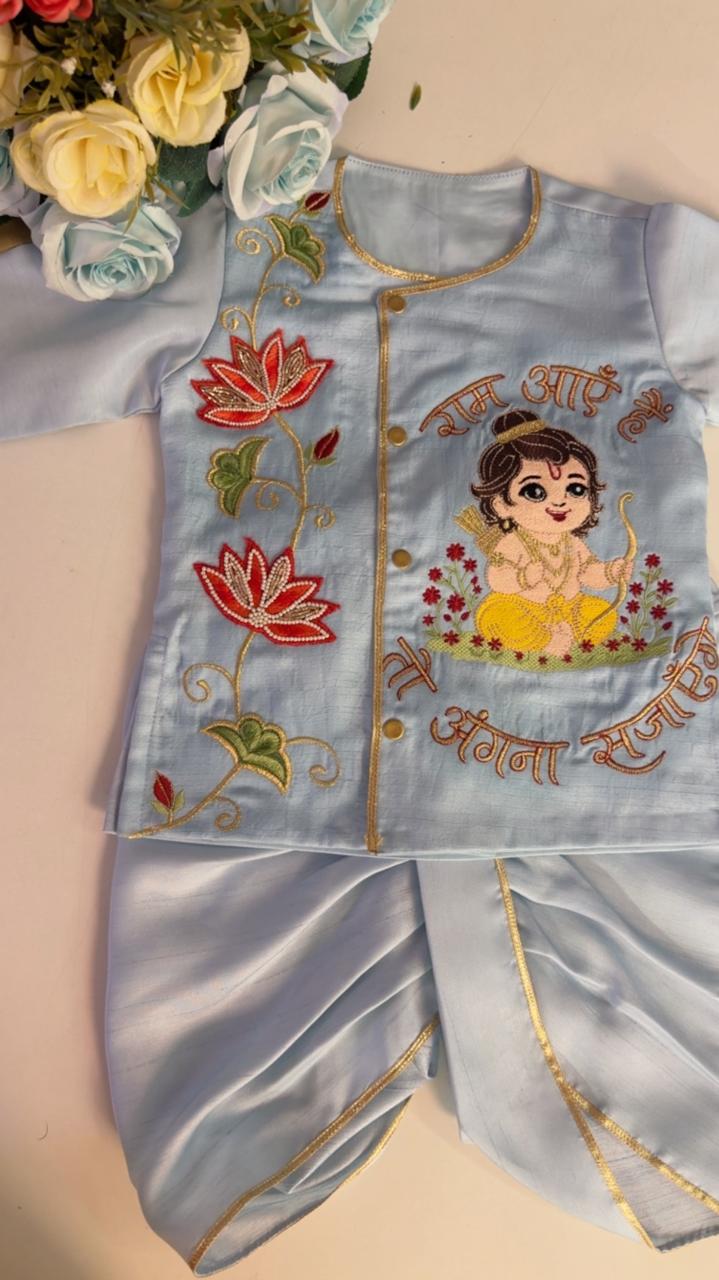 Embroidered Ram Kurta Set