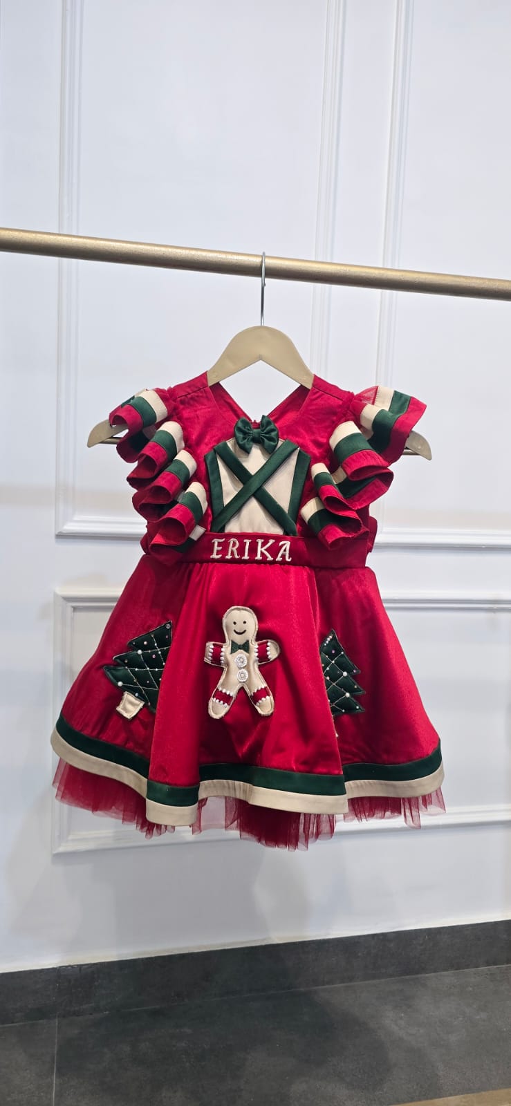Christmas Red Bow Frock