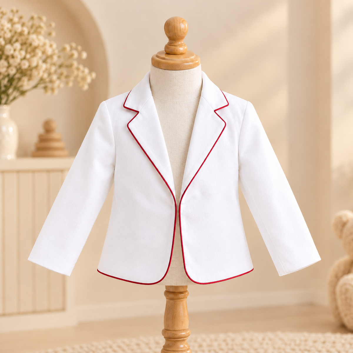 Crimson Teddy Blazer Set