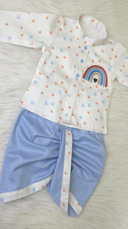 Rainbow Star Dhoti Set