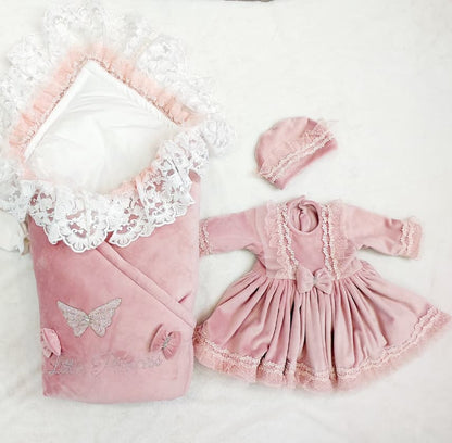 Bow Wrap & Romper Themed Set