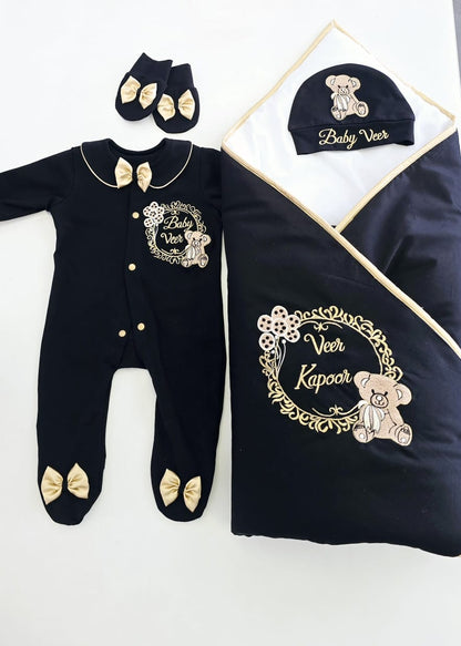 The Black and White Teddy Combo Set