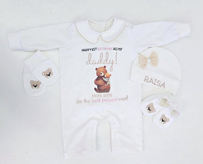 Daddy  Birthday Romper Set