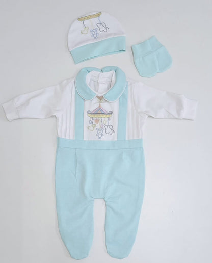 The Embroidery Animal Romper Set