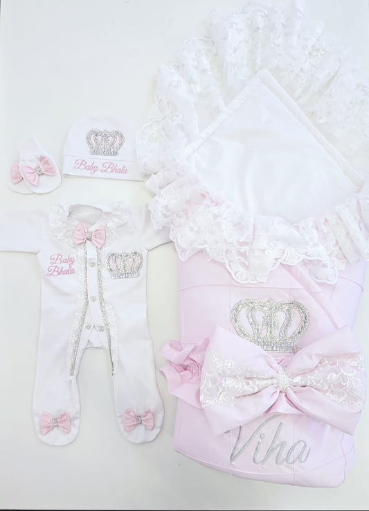 The Bow Crown Pink  Combo Set